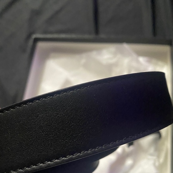 GG Marmount leather belt with shiny buckle - Picture 5 of 7